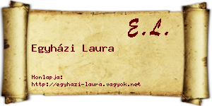 Egyházi Laura névjegykártya